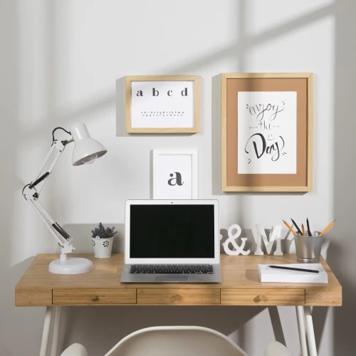 Workspace with laptop